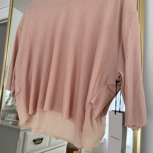 NWT Alo Yoga T-Shirt size Medium in Nectar - Picture 5 of 12